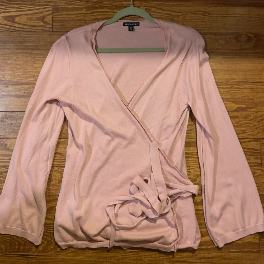 Wrap Sweater - Light Pink